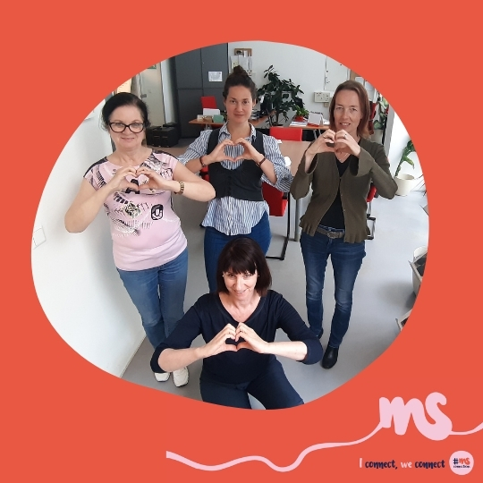 Martina Körtner, Karin Krainz, Silvia Deneva, MSc, und Mag. Tamara Mandl, MS-Gesellschaft Wien: „Der Einsatz für Menschen mit MS ist unsere persönliche Herzensangelegenheit.“